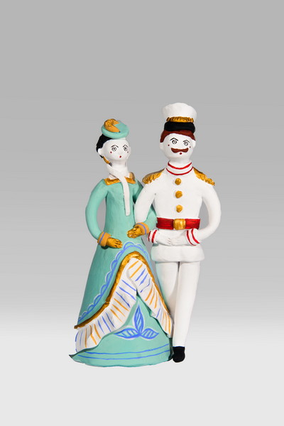 Тульская городская игрушка «Офицер с барышней» Сержантова Ю.В.