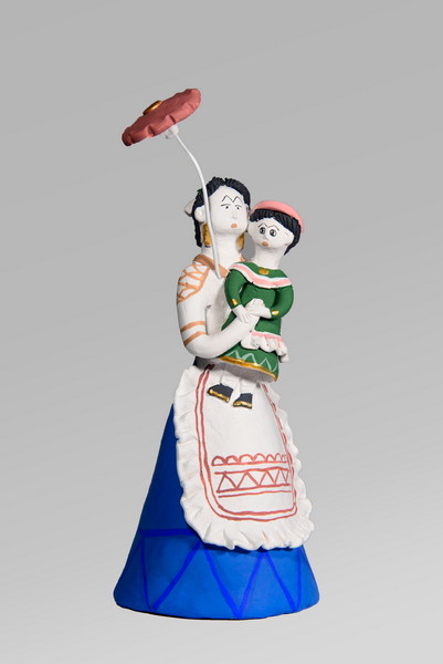 Тульская городская игрушка «Няня с ребенком» Бежина И.Д.